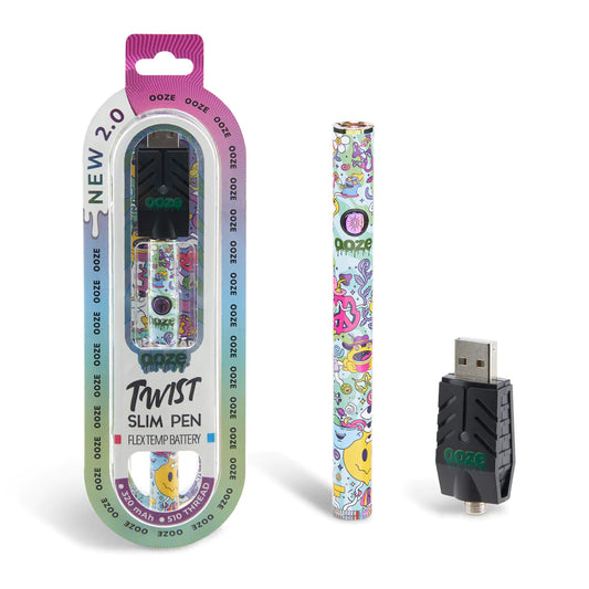 Ooze Twist Slim Flex Temp Pen 2.0 510T Vaporizer Battery