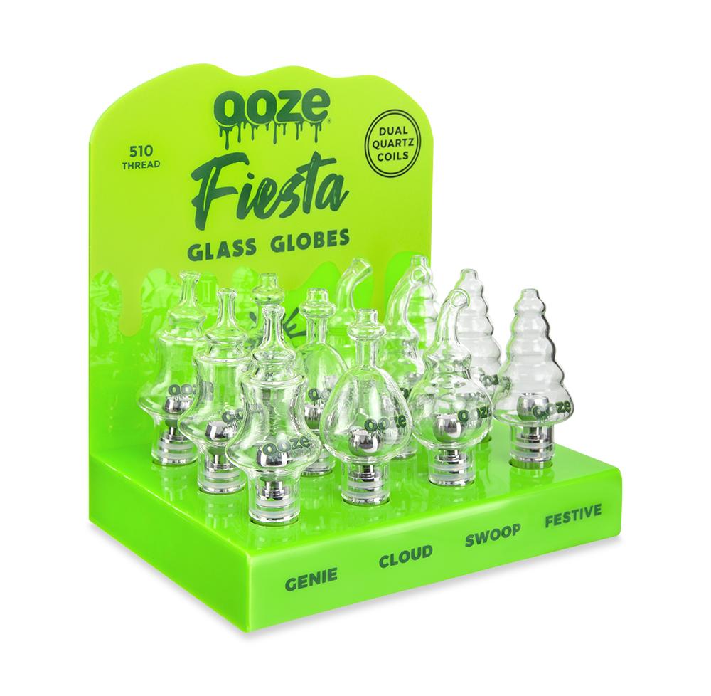 Ooze Fiesta Globe Display - 12ct + Dual Quartz Coils