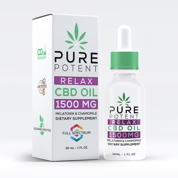 Pure Potent Premium Whole Plant Extract CBD Oil Tinctures