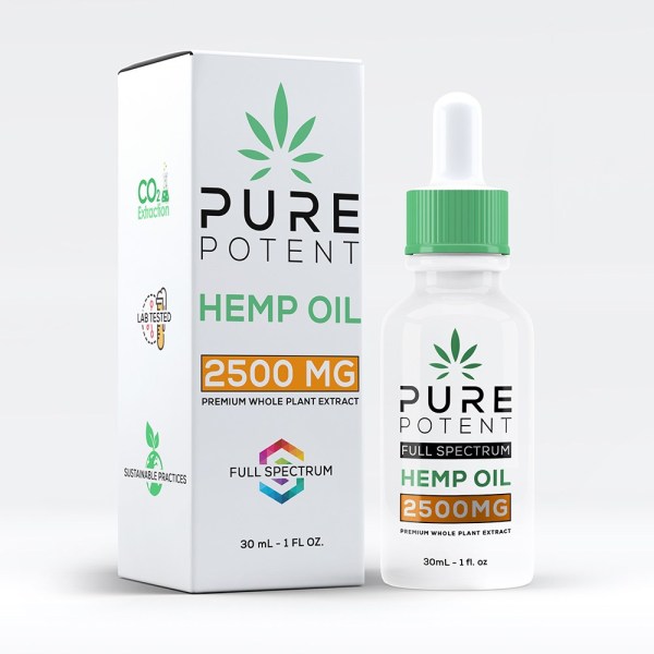 Pure Potent Premium Whole Plant Extract CBD Oil Tinctures