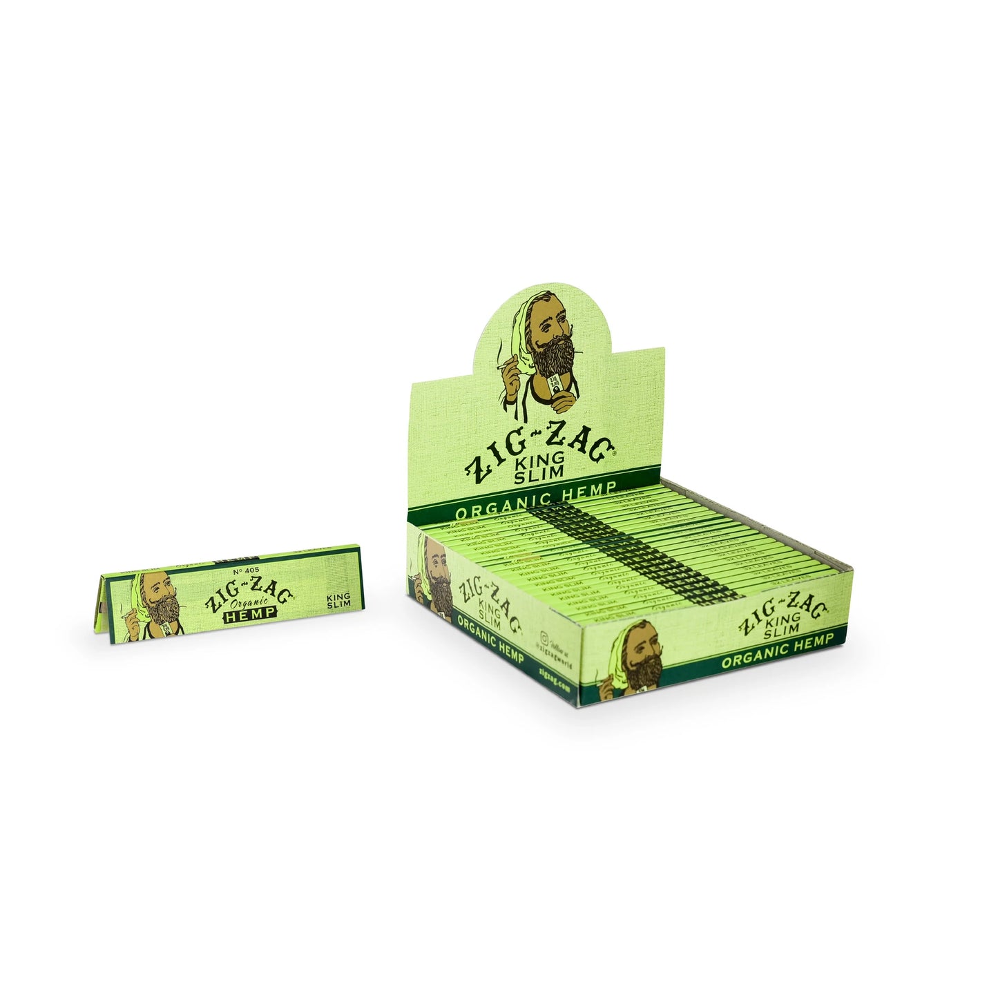 Zig Zag Organic Hemp Papers - King Size & 1-1/4 24 Booklets