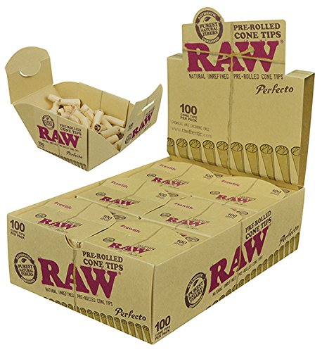 RAWthentic Natural Unrefined Pre-Rolled Perfecto Cone Tips
