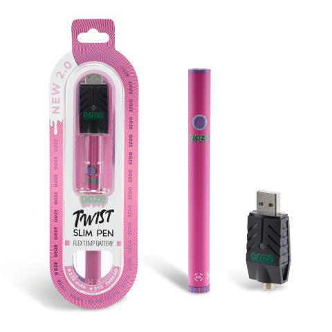 Ooze Twist Slim Flex Temp Pen 2.0 510T Vaporizer Battery