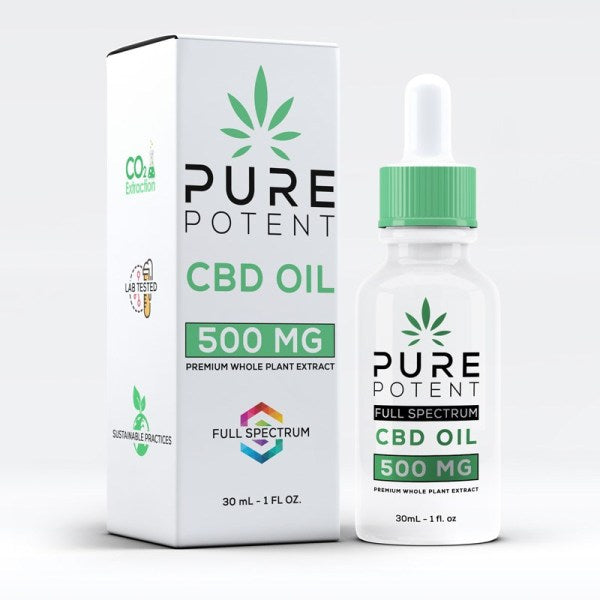 Pure Potent Premium Whole Plant Extract CBD Oil Tinctures