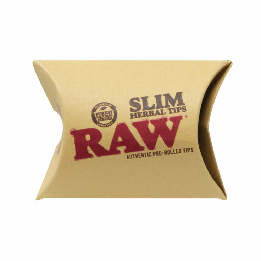 RAWthentic Pre-Rolled Slim Herbal Tips 20 Pack Box