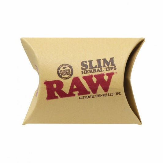 RAWthentic Pre-Rolled Slim Herbal Tips 20 Pack Box