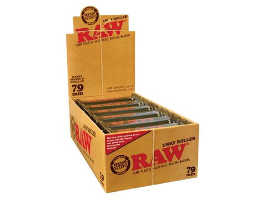 RAWthentic Hemp Plastic 2 Way Roller 12 Rollers Per Box