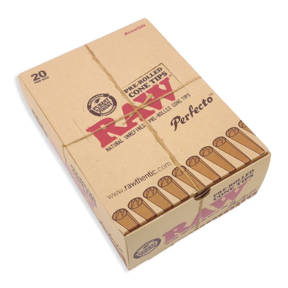 RAWthentic Natural Unrefined Pre-Rolled Perfecto Cone Tips