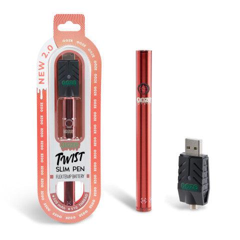 Ooze Twist Slim Flex Temp Pen 2.0 510T Vaporizer Battery