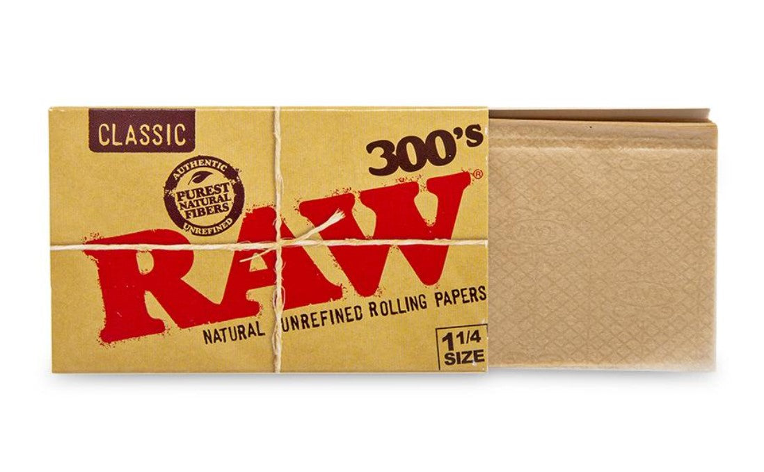 RAWthentic 300'S Classic Creaseless 1¼ Rolling Papers 20/Box