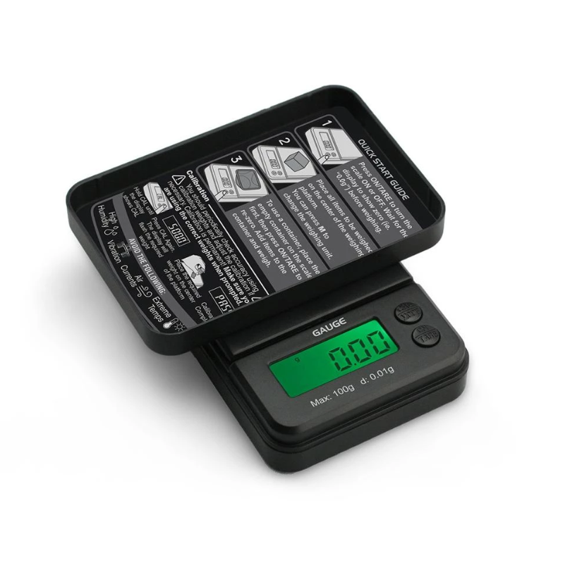 Truweigh Gauge Scale 100g x 0.01g Black