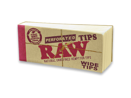 RAWthentic Perforated Wide Tips 50 Per Box
