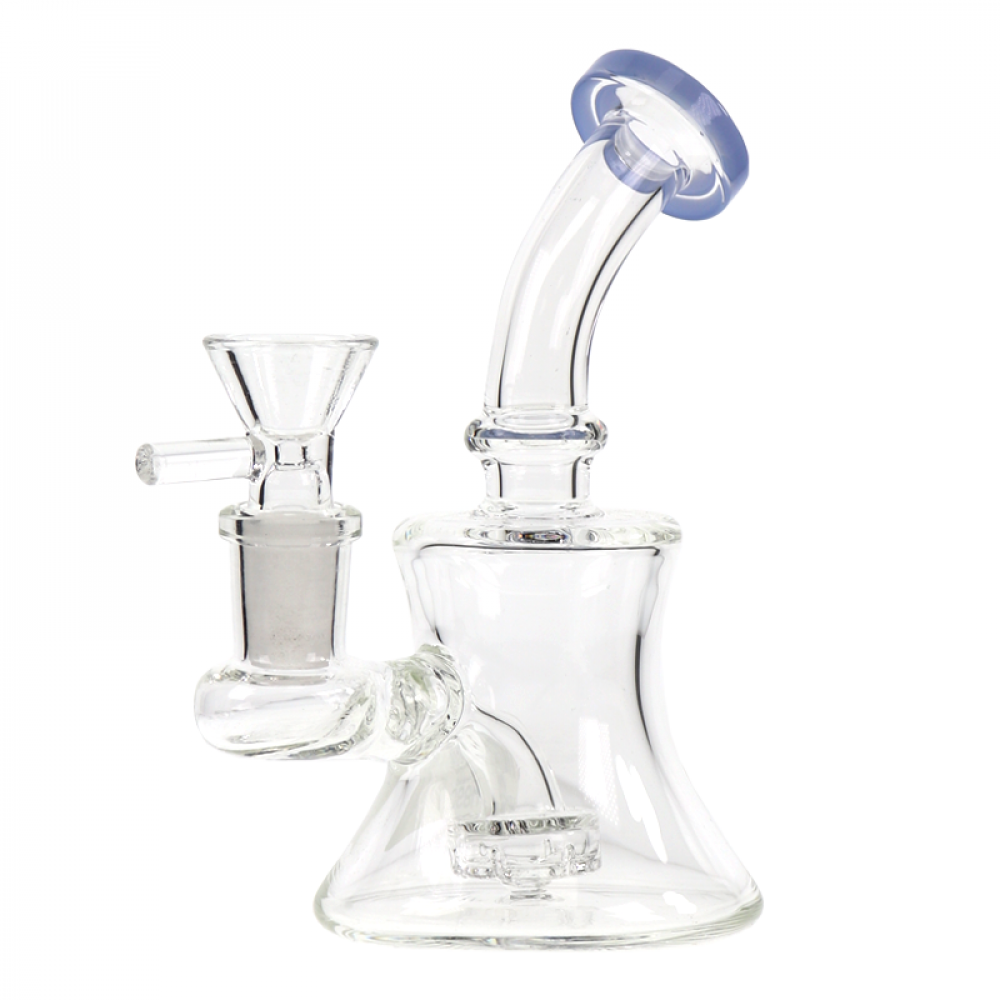 6" Beaker In Shower Head Bent Neck Water Pipe 175gm Assorted Colors