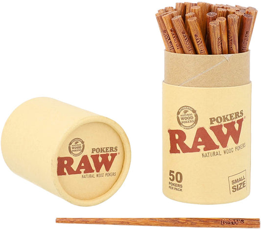 RAWthentic Natural Wood Pokers | Pack, Push, and Roll - Small & Large