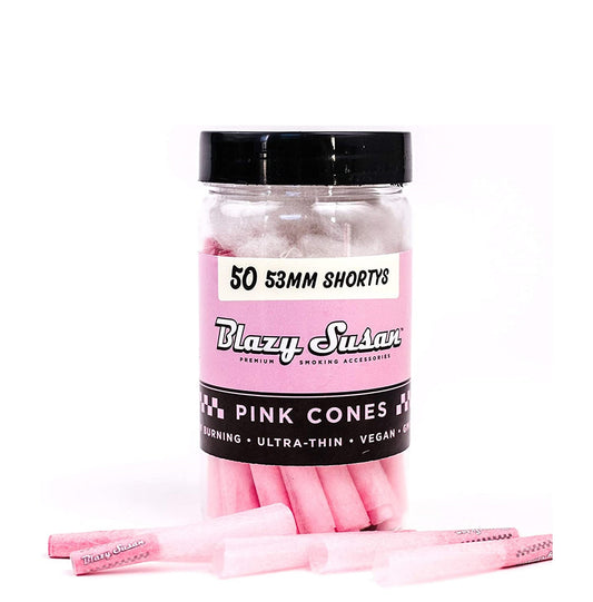 Blazy Susan PINK CONES |50MM | 98Mm | 1-1/4 | Shortys | Queen Size | King Size