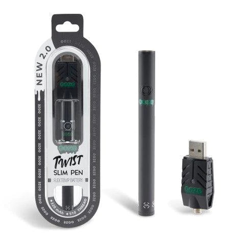 Ooze Twist Slim Flex Temp Pen 2.0 510T Vaporizer Battery