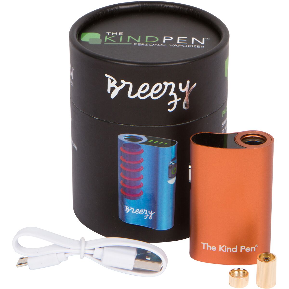 The Kind Pen Breezy Variable Voltage 510T Vape Battery with Preheat Chamber