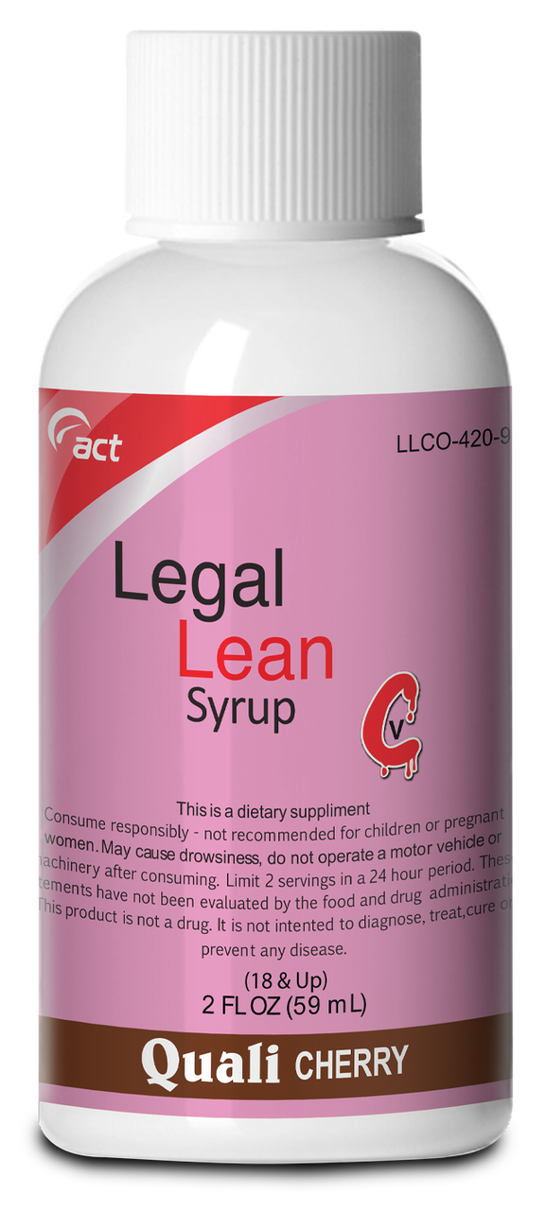 Legal Lean Syrup 2oz Bottle *New Flavors!*