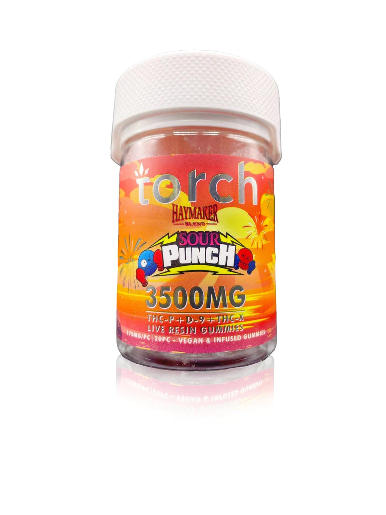 TORCH HAYMAKER LIVE RESIN GUMMIES 3500MG 175MG PER GUMMY - 20 PC JAR