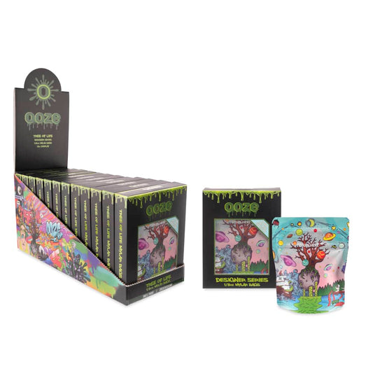 Ooze Designer Mylar Bags - 1/8 Oz - 10pk - 12ct Display