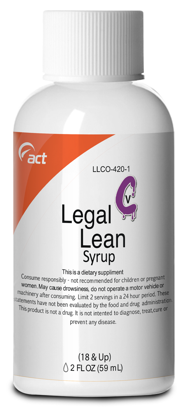 Legal Lean Syrup 2oz Bottle *New Flavors!*