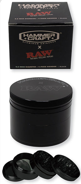 RAWthentic Hammercraft X Raw 2.5" 4 Piece Grinder