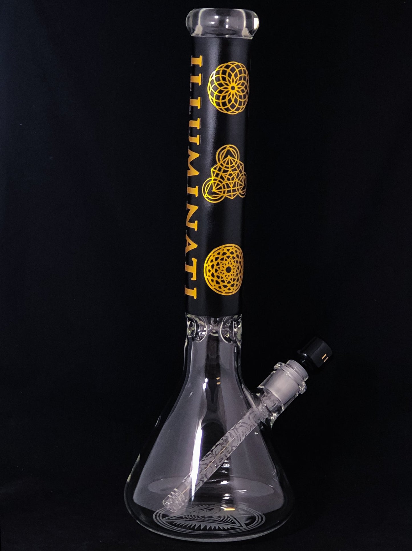 Illuminati 18" Sacred Geo Beaker 14mm Female Joint