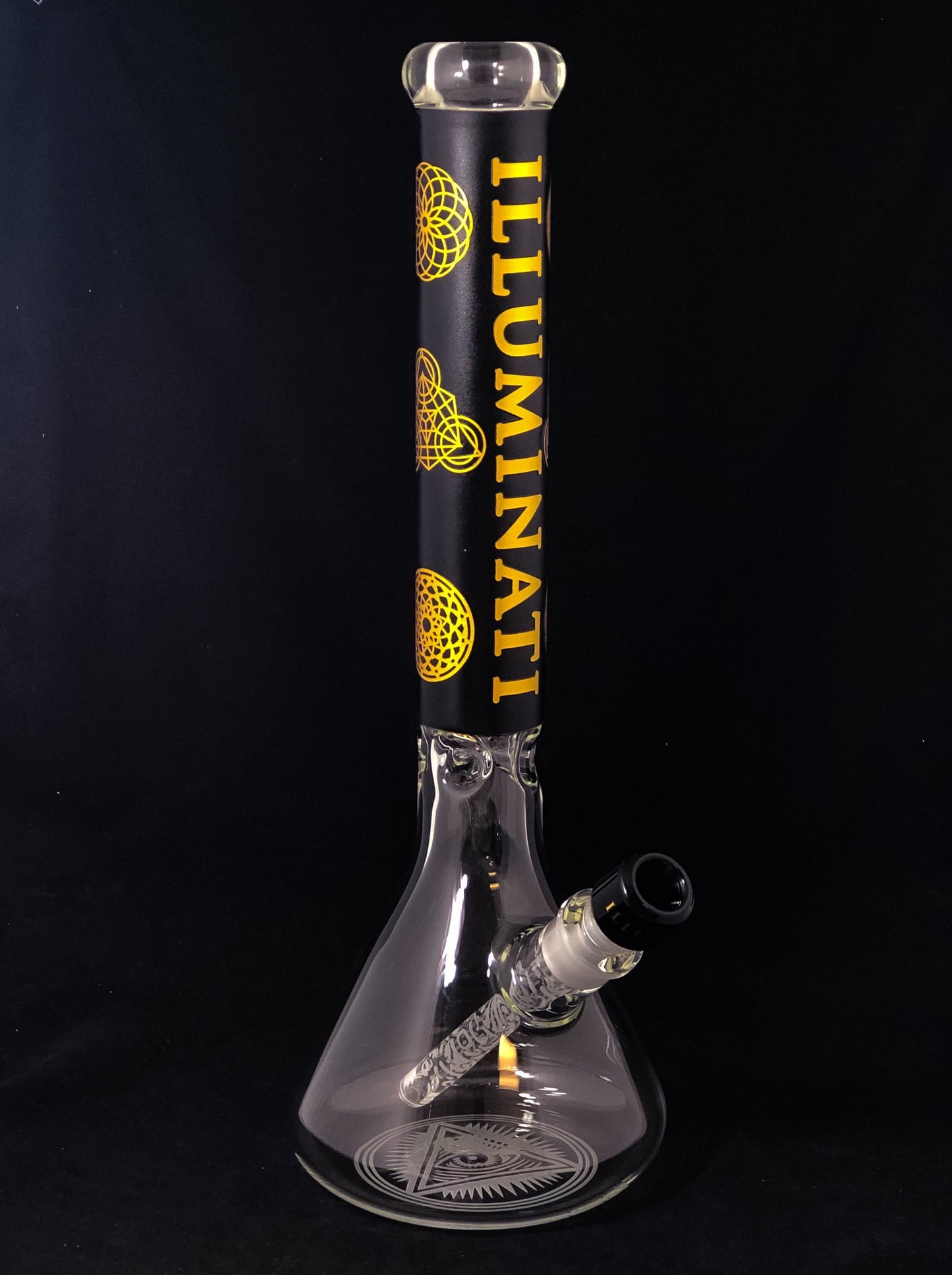 Illuminati 18" Sacred Geo Beaker 14mm Female Joint