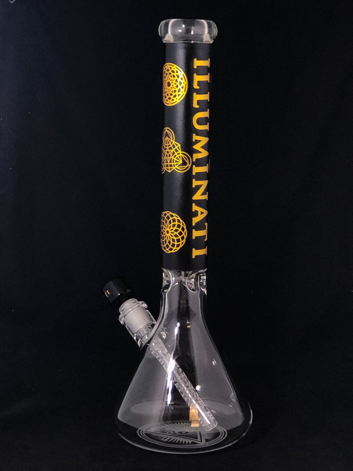 Illuminati 18" Sacred Geo Beaker 14mm Female Joint