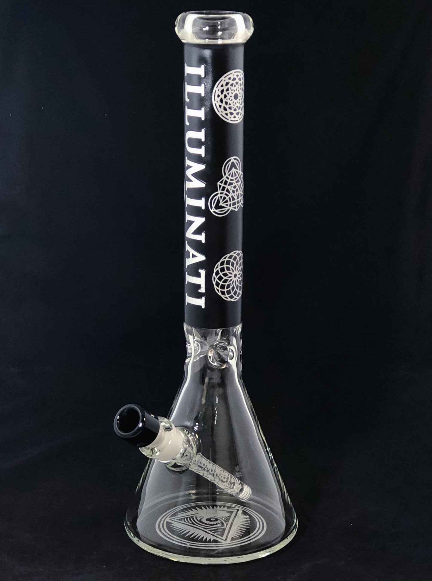 Illuminati 18" Sacred Geo Beaker 14mm Female Joint