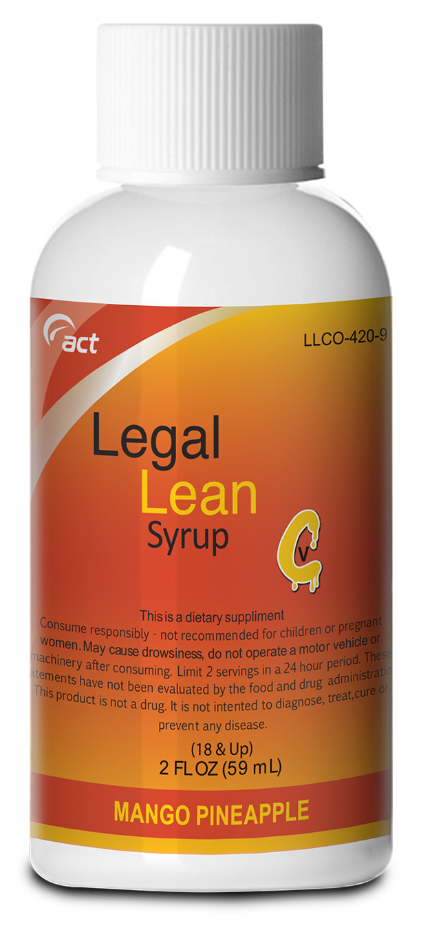 Legal Lean Syrup 2oz Bottle *New Flavors!*