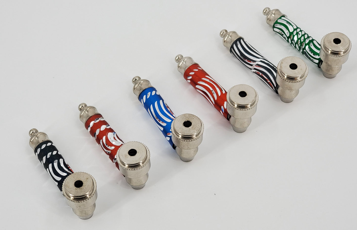 Metal Pipe with Caps Assorted Colors