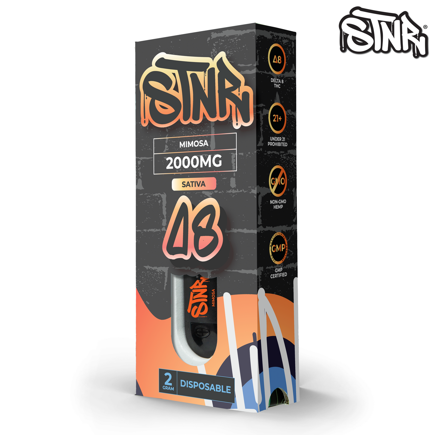 STNR CREATIONS DELTA 8 DISPOSABLE 2GRAM 2000MG VAPE PEN