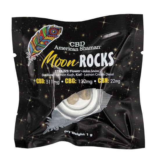 American Shaman Moon Rock Hemp Flower 1 Gram Jar - CBD+CBG+CBN