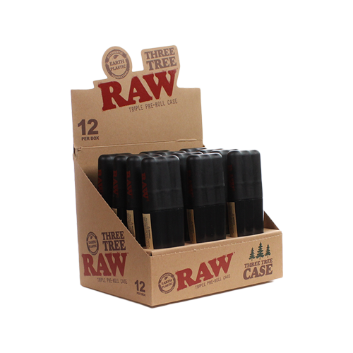 RAWthentic Raw Three Tree Triple pre-roll Case 12 Per Box