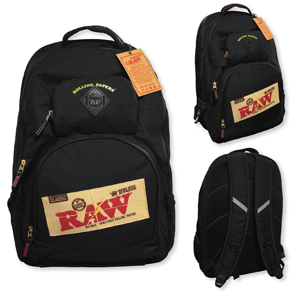 RAWthentic Rolling Papers X Raw Backpack / BakePack - Smell Proof