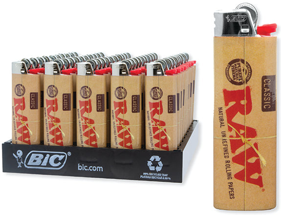 BIC Lighters RAWthentic Classic Design 50 counts Display