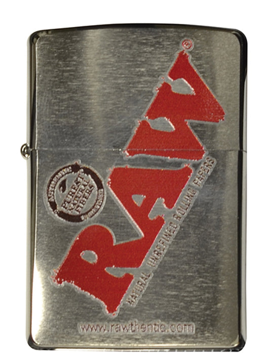 Rawsome Zippo Lighter Brushed Chrome