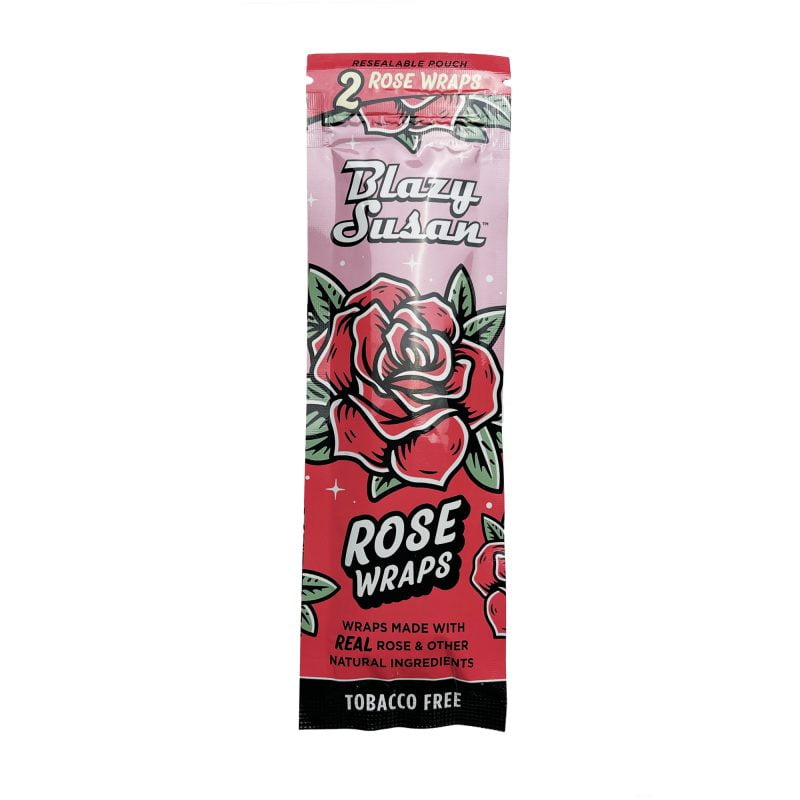 Blazy Susan Rose Wraps & King Size Cones | 2 Per Pack Tobacco Free | Nicotine Free