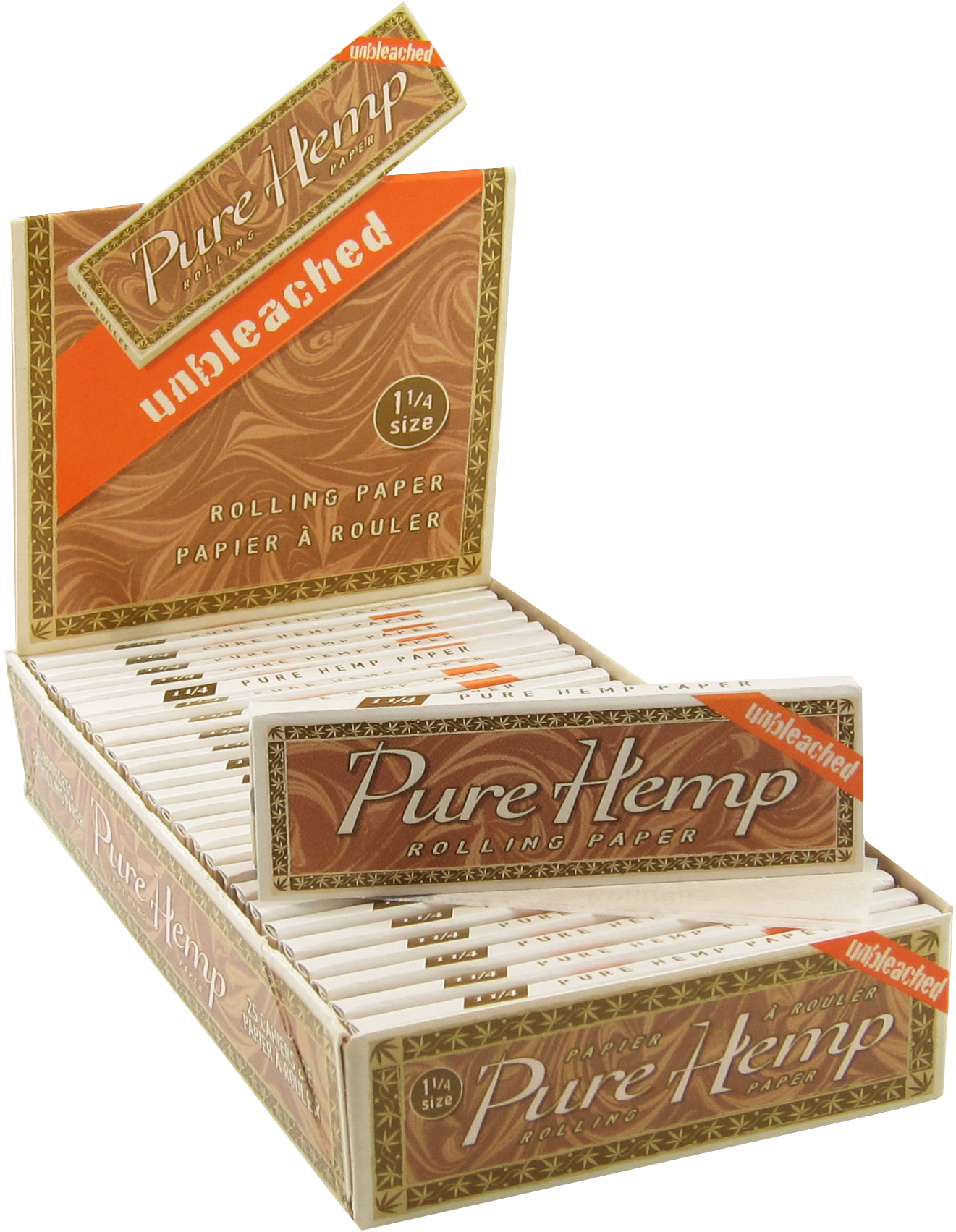 PURE HEMP Unbleached Rolling Papers - Assorted Sizes