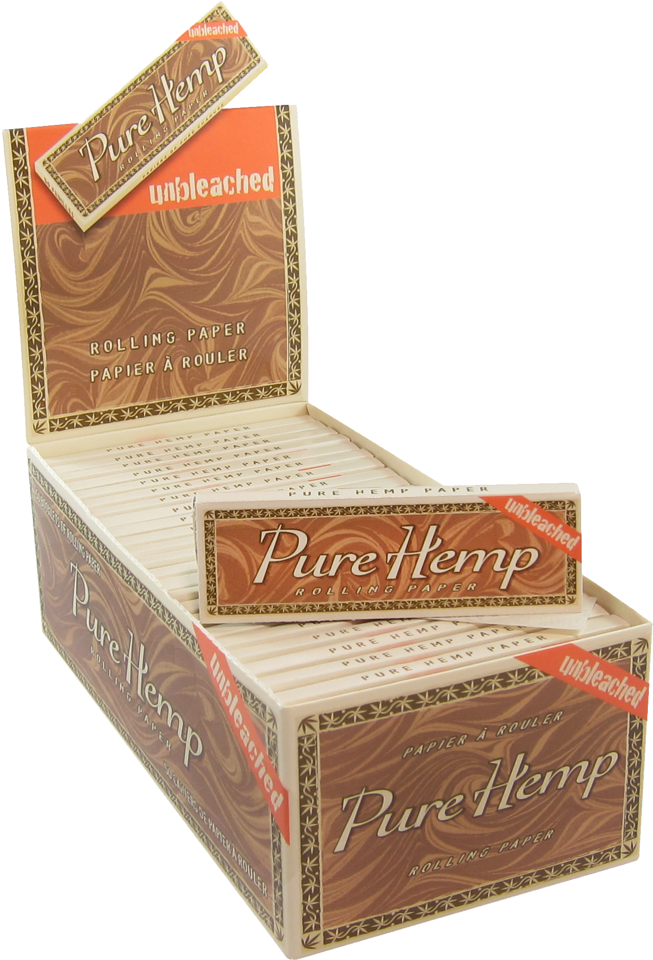 PURE HEMP Unbleached Rolling Papers - Assorted Sizes