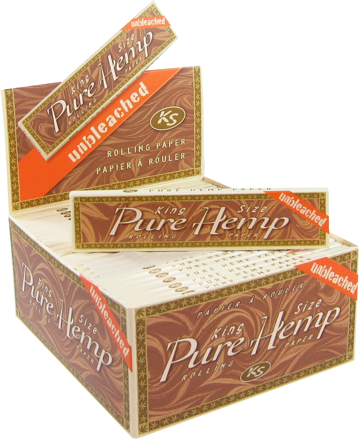 PURE HEMP Unbleached Rolling Papers - Assorted Sizes