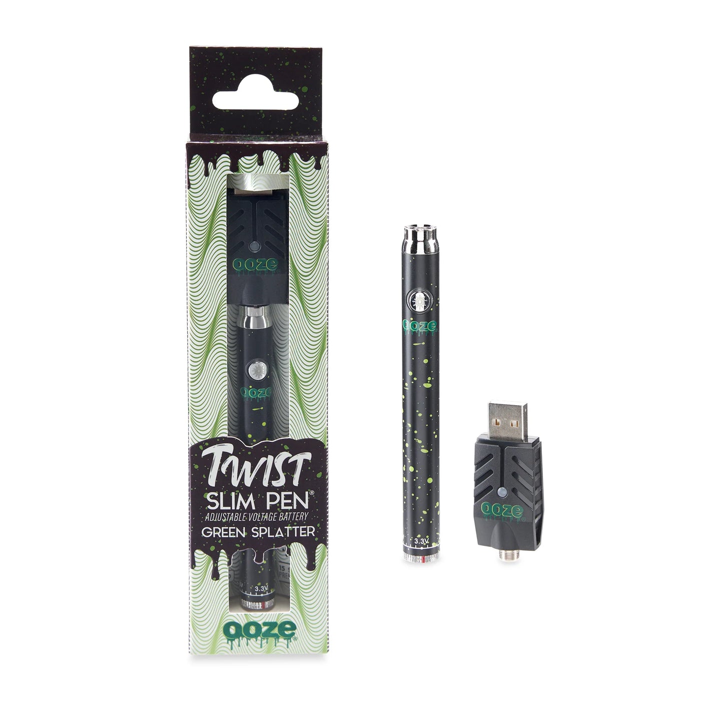 Ooze Slim Pen OG TWIST 510T 320mAh Vape Battery + USB Smart Charger