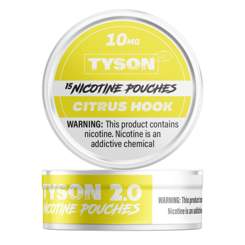 Tyson 2.0 Nicotine Pouches | 10MG | 15 Pouch Can | 5 Can Sleeve