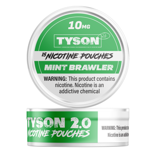 Tyson 2.0 Nicotine Pouches | 10MG | 15 Pouch Can | 5 Can Sleeve