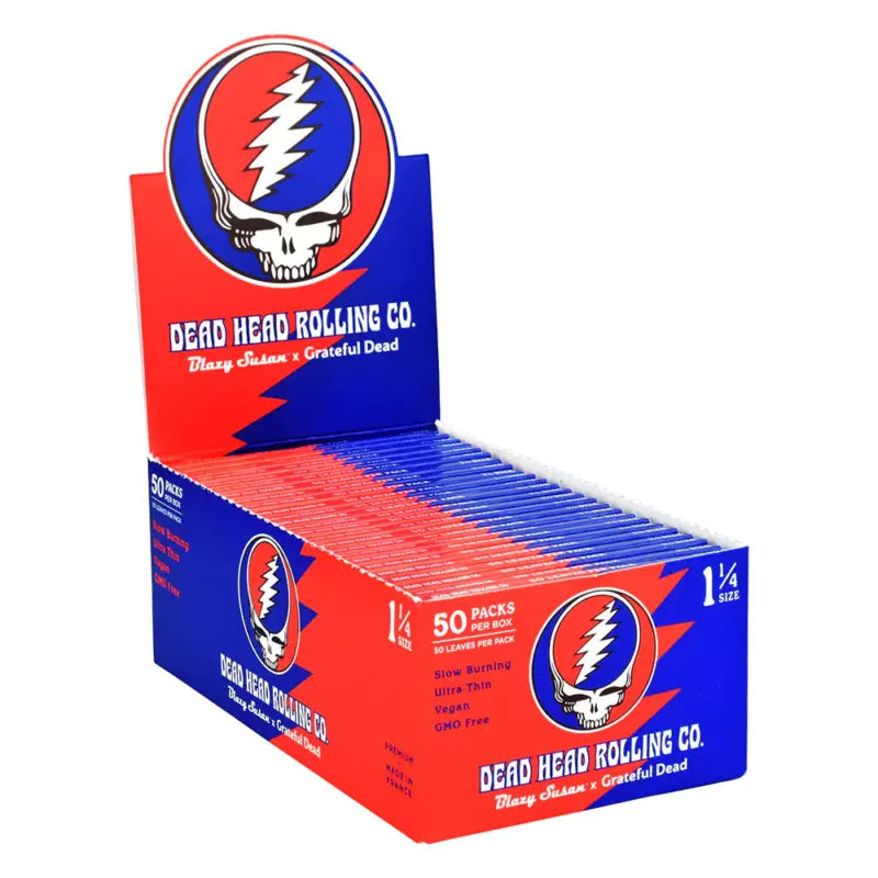 Blazy Susan x Grateful Dead Papers | 50 Booklets Full Box |1-1/4 | King Size