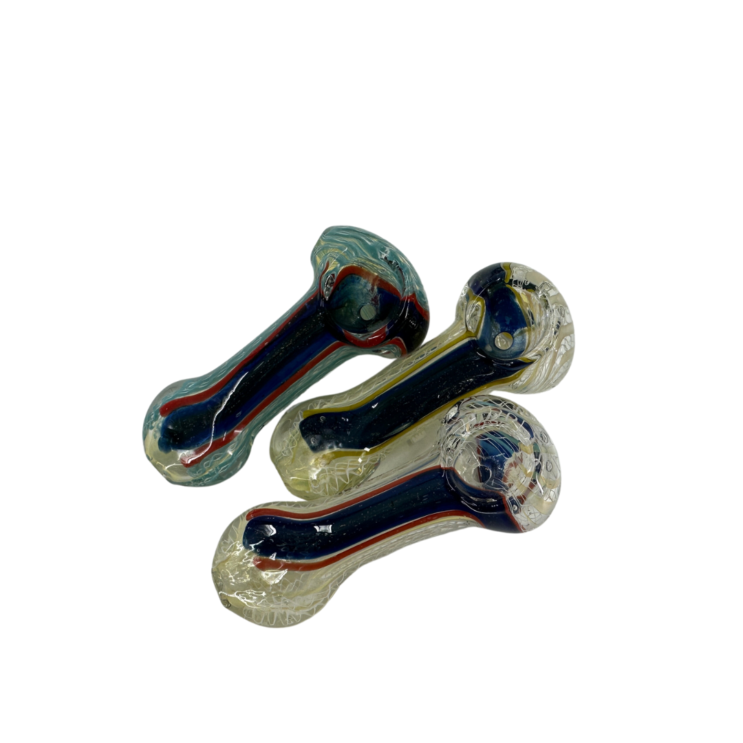 IS 3.5" IS Glass Net Design Hand Pipe