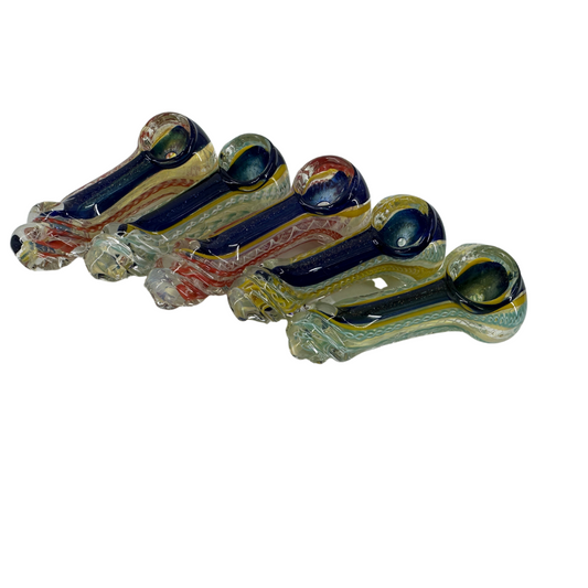 IS 3.5" IS Glass Net Design Hand Pipe