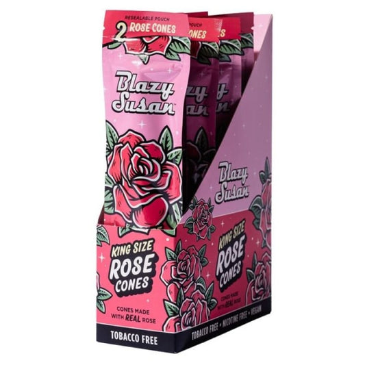 Blazy Susan Rose Wraps & King Size Cones | 2 Per Pack Tobacco Free | Nicotine Free