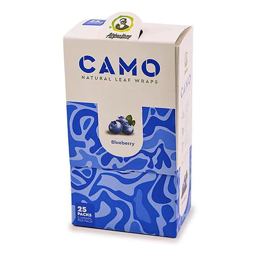 Camo Natural Leaf Wraps | 2 Pack | 25PK Display - Tobacco Free | Nicotine Free